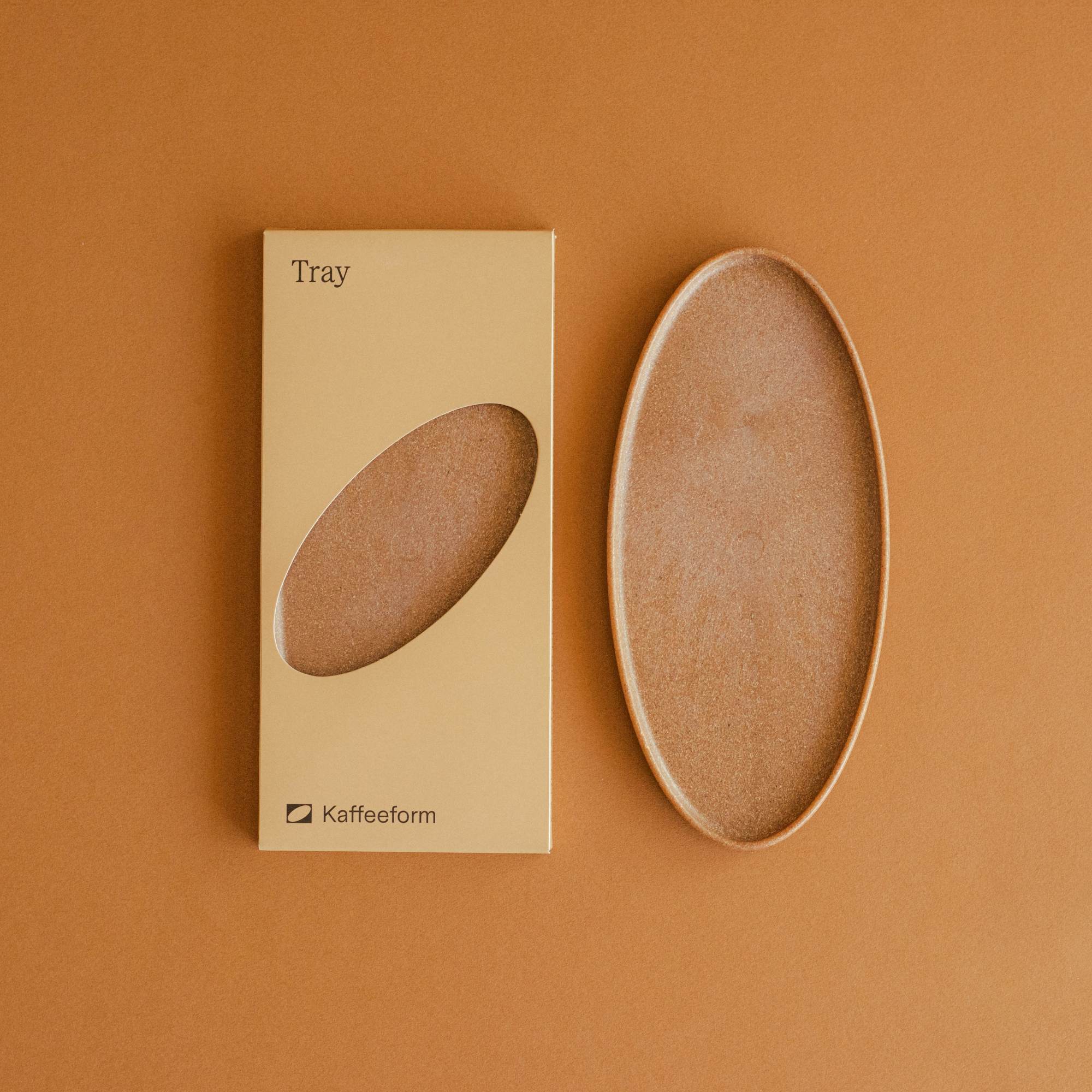 Kaffeeform Tray in nutmeg mit recyceltem Holz